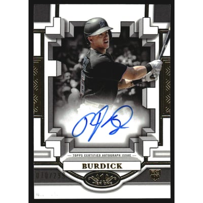 2023 Topps Tier One Break Out Autographs #BOAPB1 Peyton Burdick/299