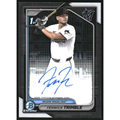 2024 Bowman Chrome Draft Autographs #CPAFT Fenwick Trimble