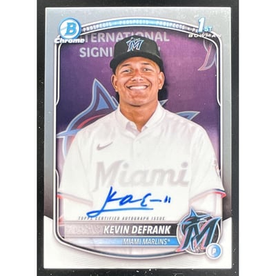 2025 Bowman Chrome Prospect Autograph #CPA-KD Kevin Defrank RC Auto