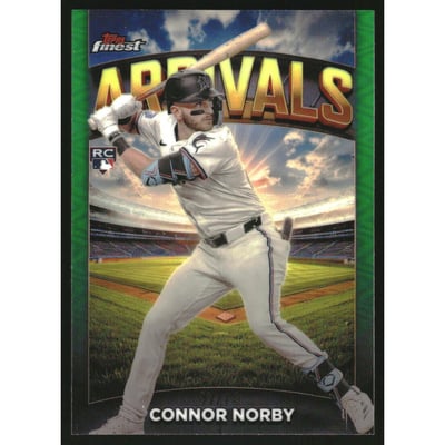 2025 Finest Arrivals Green Refractors #A17 Connor Norby