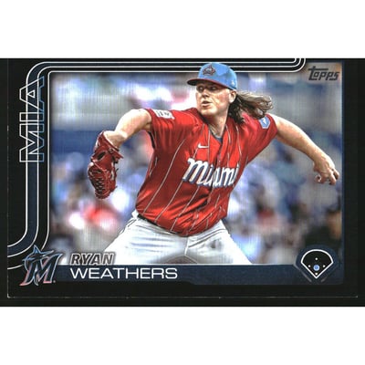 2025 Topps Black #539 Ryan Weathers