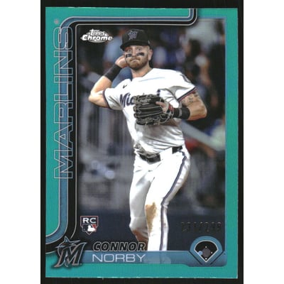 2025 Topps Chrome Teal Refractors #199 Connor Norby