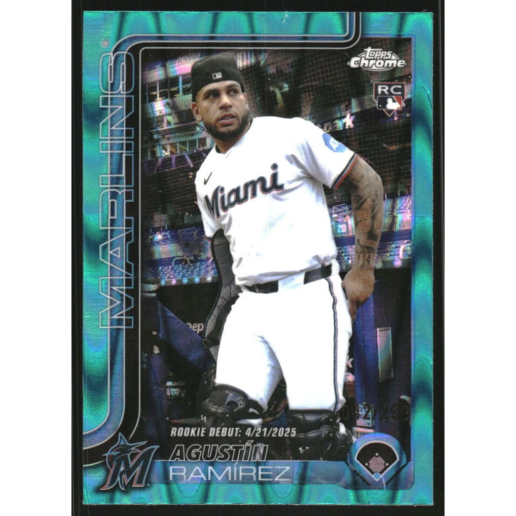 2025 Topps Chrome Update Teal RayWave Refractors #USC38 Agustin Ramirez