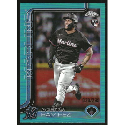 2025 Topps Chrome Update Teal Refractors #USC200 Agustin Ramirez