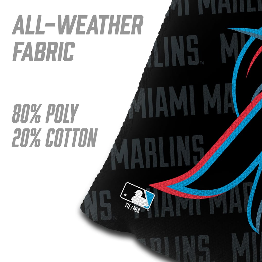 Miami Marlins Fanpoint Four-Piece Cornhole Bag Set