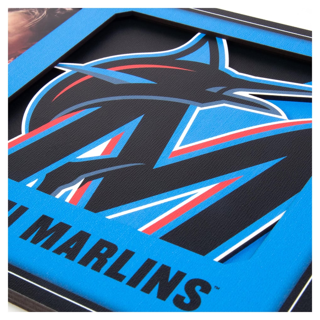Miami Marlins IDNA 3D Logo Series Picture Frame