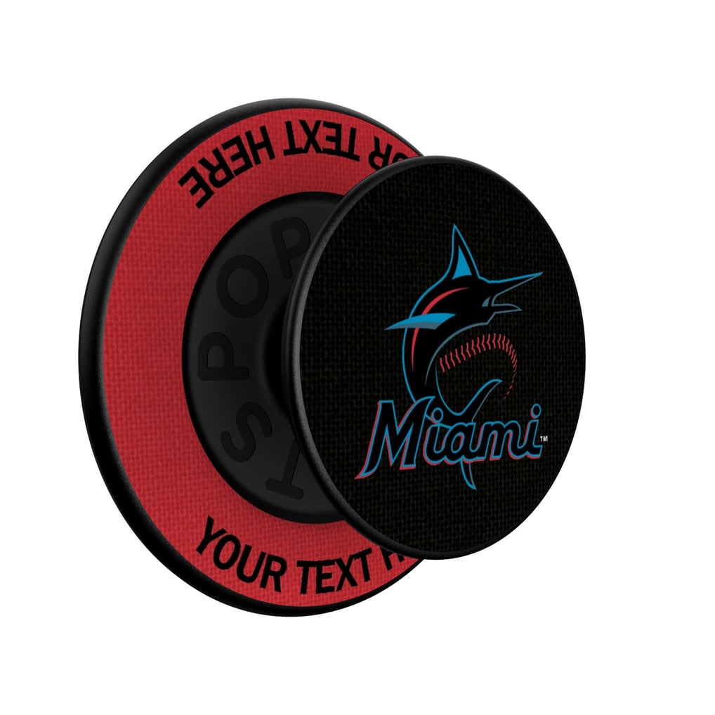 Miami Marlins Keyscaper Personalized PopSockets Magnetic Phone Grip & Stand