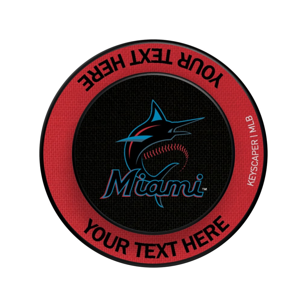 Miami Marlins Keyscaper Personalized PopSockets Magnetic Phone Grip & Stand