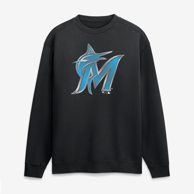 Miami Marlins  Forged Mascot Sweatshirt - Black