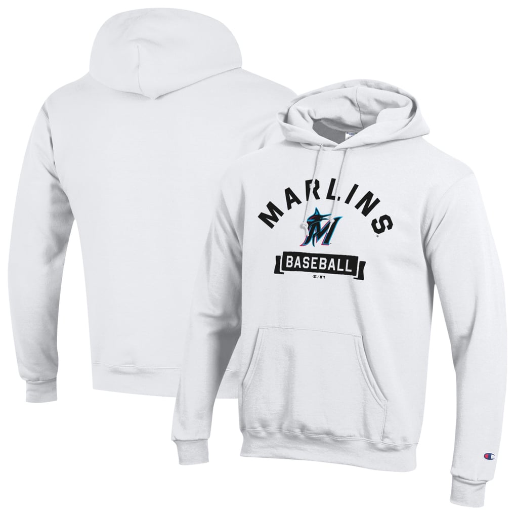 Miami Marlins Champion Eco Powerblend Hoodie - White