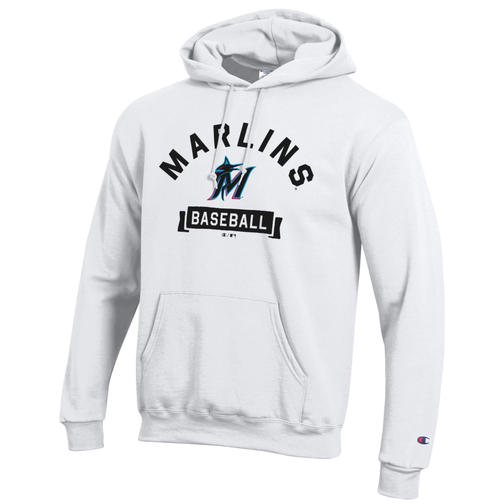 Miami Marlins Champion Eco Powerblend Hoodie - White