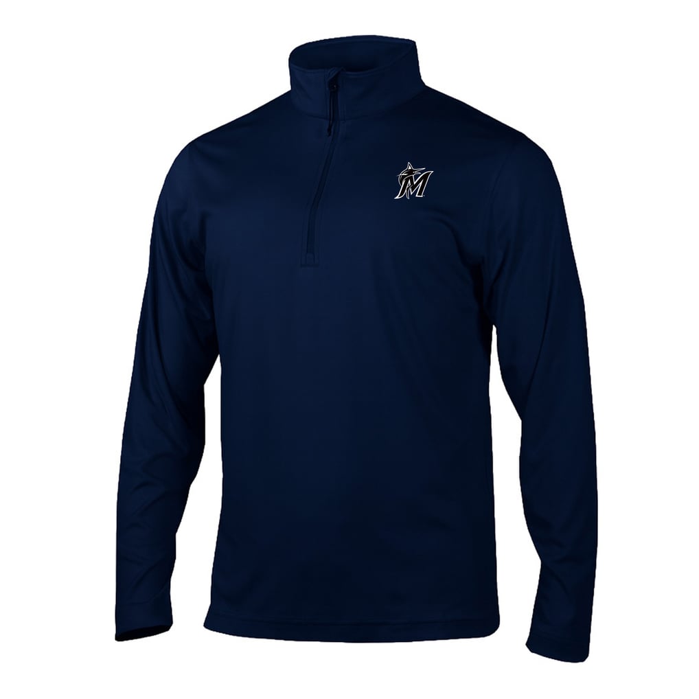 Miami Marlins Columbia Fairway Break Quarter-Zip Pullover - Navy