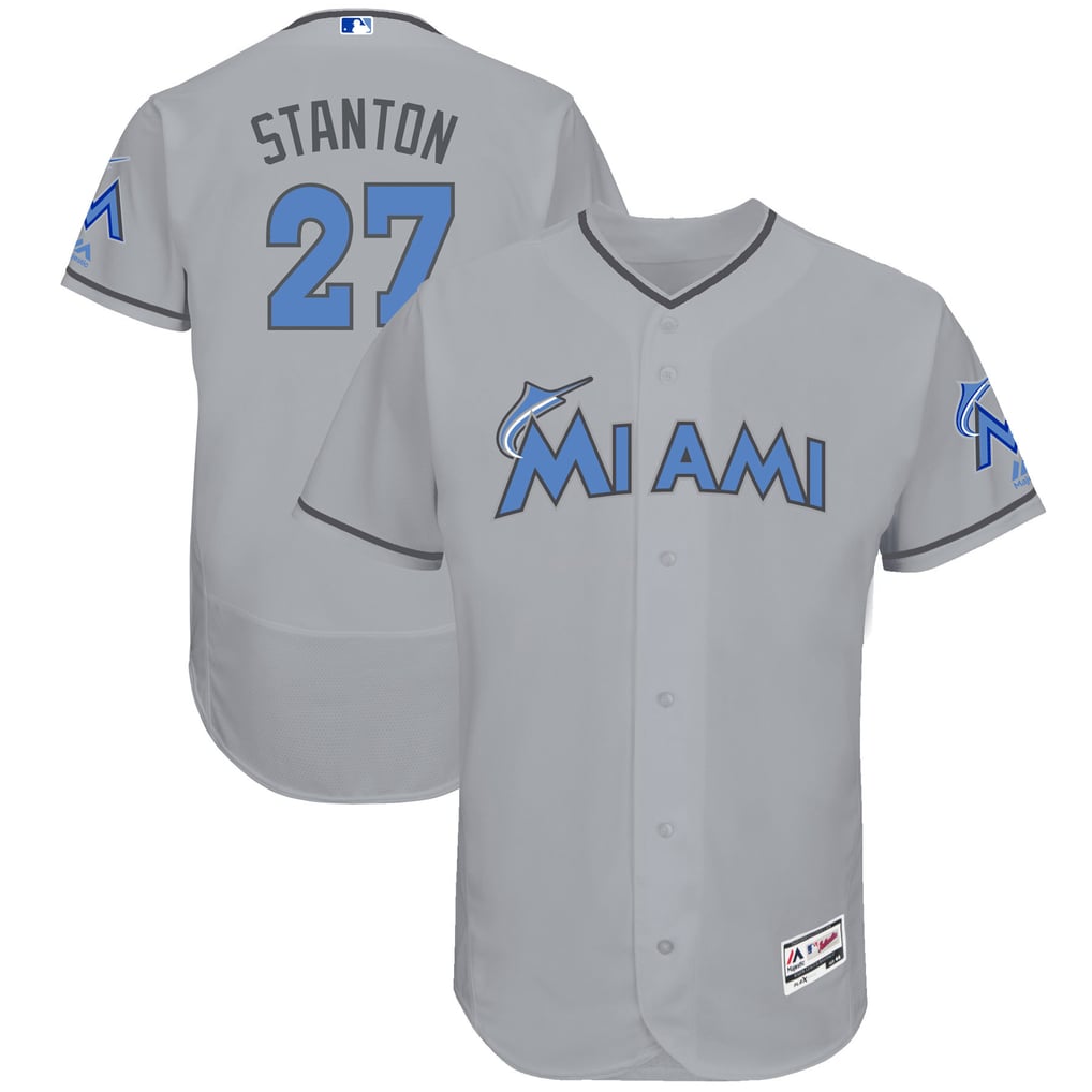 Giancarlo Stanton Miami Marlins Majestic Father display picture 1
