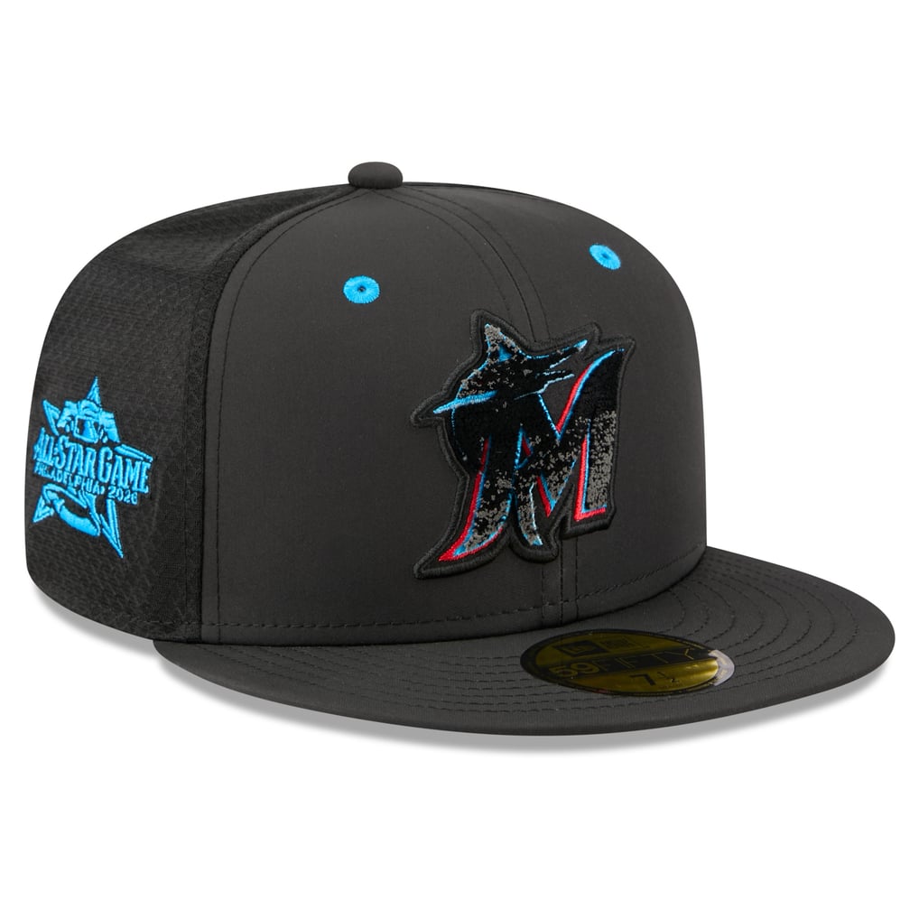 Miami Marlins New Era 2026 MLB All-Star Game Workout 59FIFTY Fitted Hat - Black