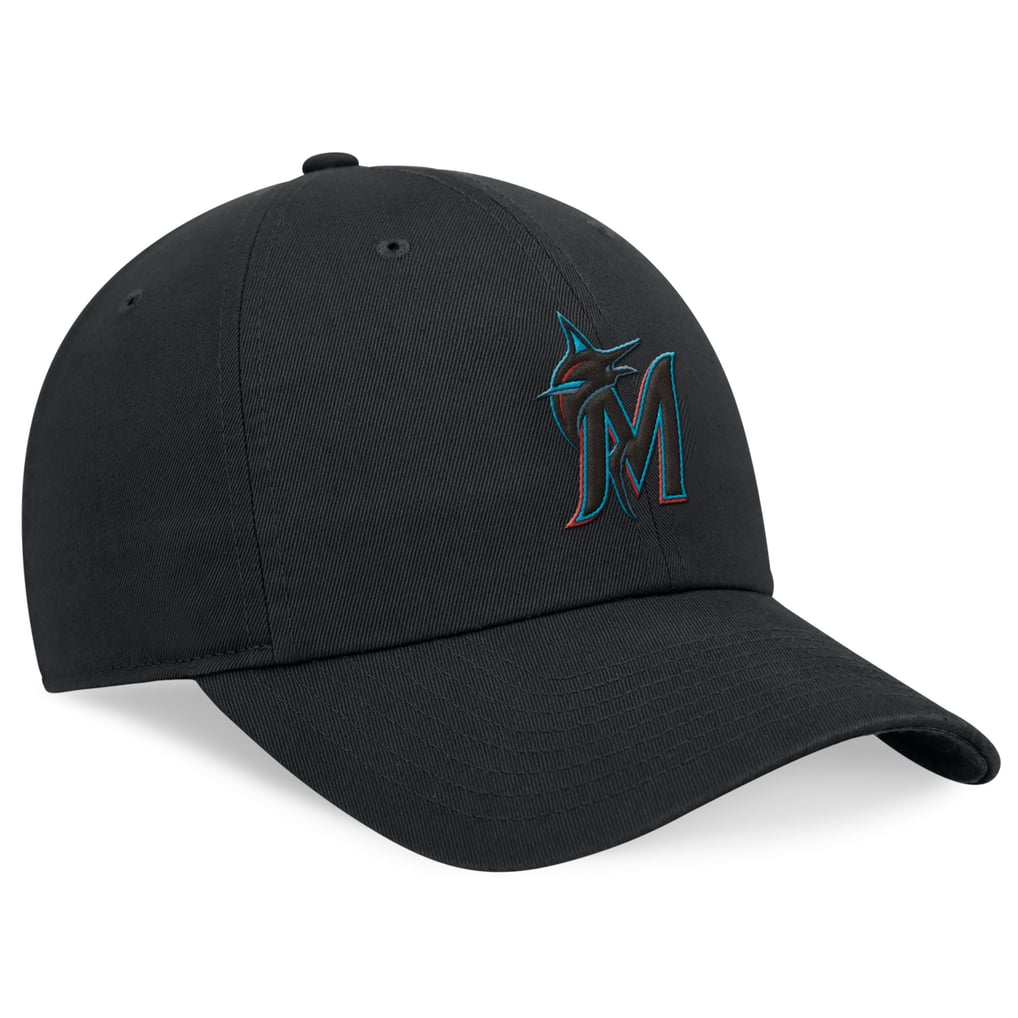 Miami Marlins Nike Club Adjustable Hat - Black