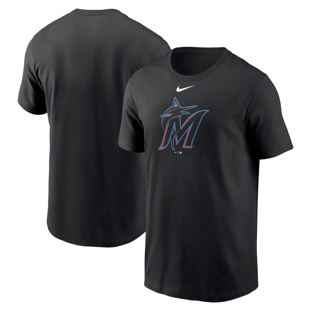 Miami Marlins Nike Fuse Large Logo T-Shirt - Black
