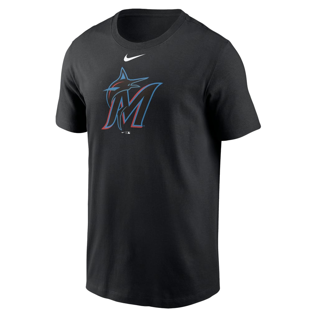 Miami Marlins Nike Fuse Large Logo T-Shirt - Black