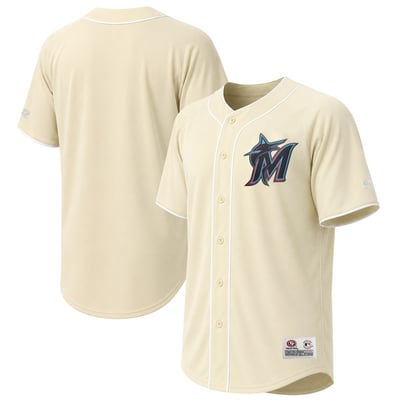 Miami Marlins Stitches Jersey - Cream