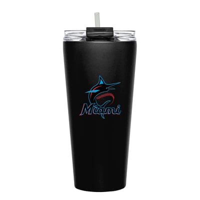 Miami Marlins 32oz. Double Play Big Slim Tumbler