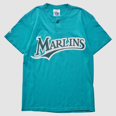 Miami Marlins Majestic 2000s T-shirt - Teal - S by Fanatics Real Vintage