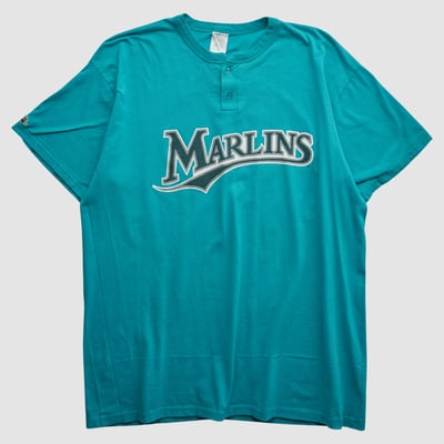 Miami Marlins Majestic 2000s T-shirt - Teal - XL by Fanatics Real Vintage