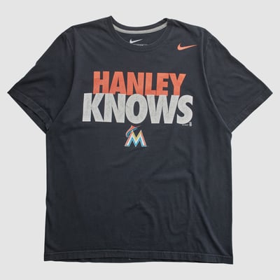 Miami Marlins Nike 2002 T-shirt - Black - XL by Fanatics Real Vintage