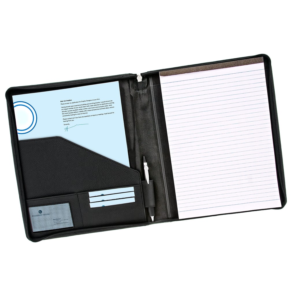 Miami Marlins Zippered Leather Portfolio