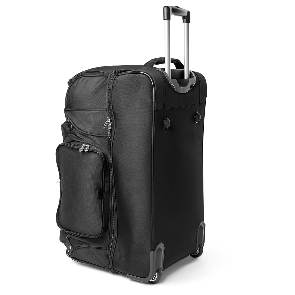 Miami Marlins MOJO 27'' 2-Wheel Drop Bottom Rolling Duffel Bag - Black