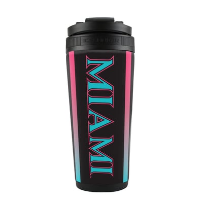 Miami Marlins WinCraft City Connect 26oz. 4D Ice Shaker Bottle