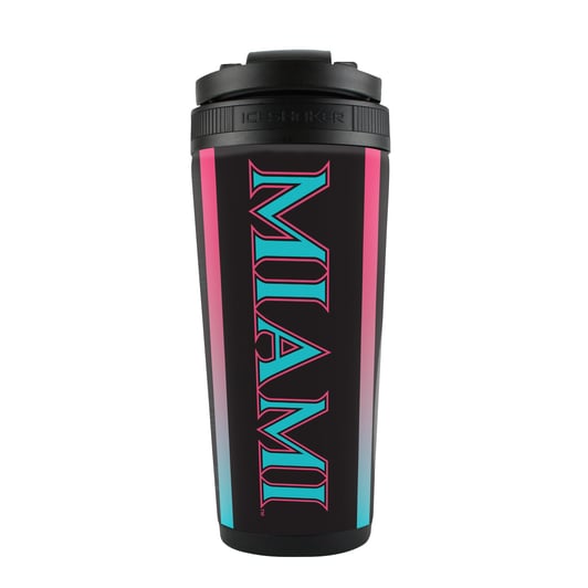 Miami Marlins WinCraft City Connect 26oz. 4D Ice Shaker Bottle