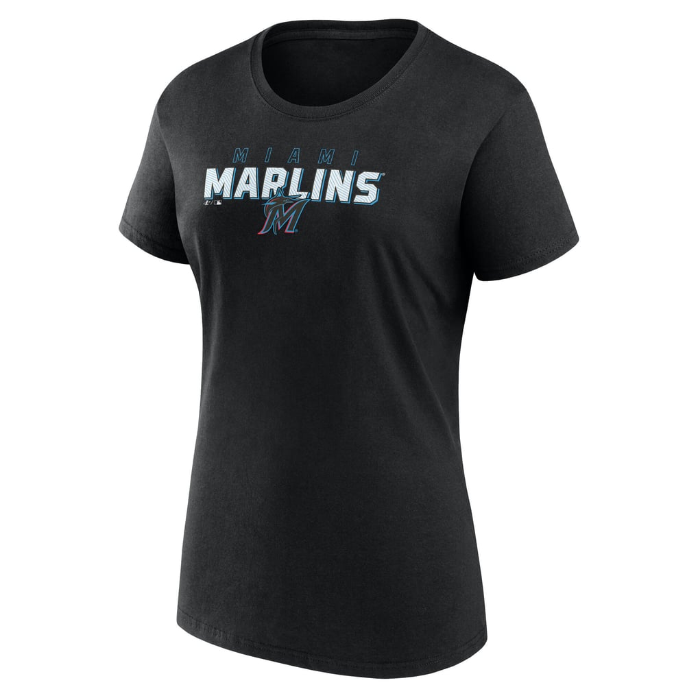 Miami Marlins Fanatics Women's Lean T-Shirt - Black