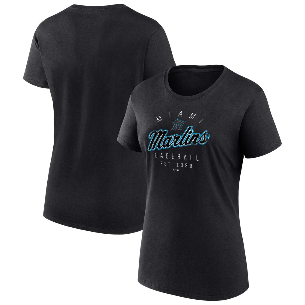 T-shirt Femme 5th & Ocean Miami Marlins - Neuf Avec étiquette, Taille S, Manches Courtes