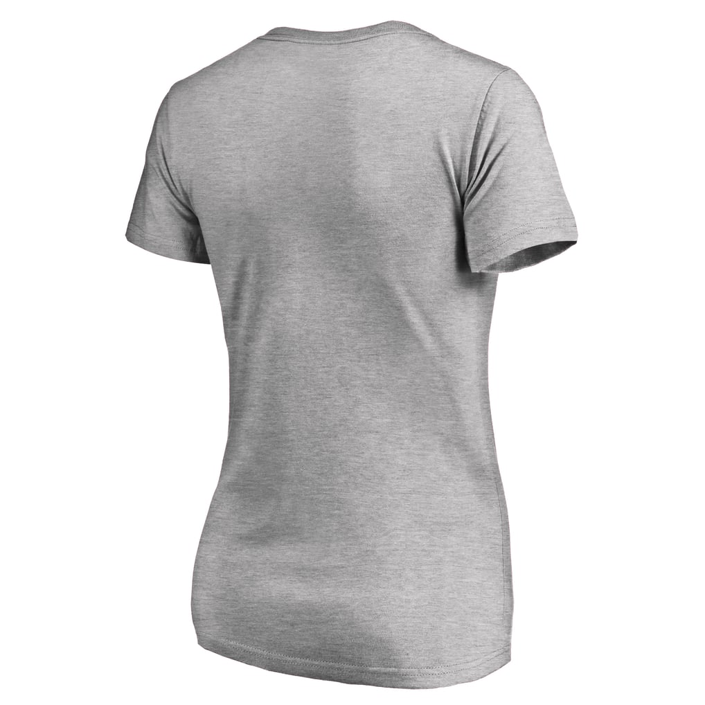Miami Marlins Women's Core Wahconah V-Neck T-Shirt - Heather Gray