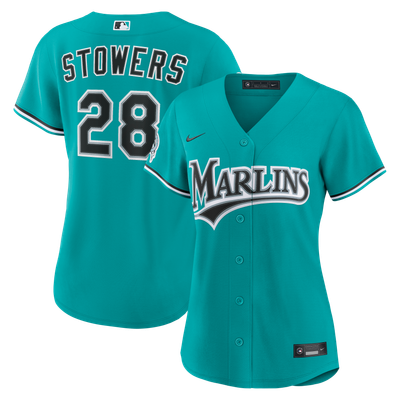 Kyle Stowers Miami Marlins Nike Women's Alternate Replica Jersey - Teal