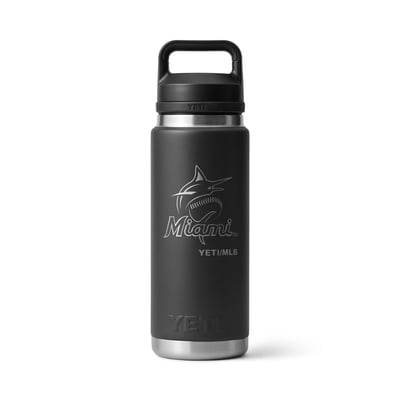 Miami Marlins YETI 26oz. Rambler Chug Water Bottle