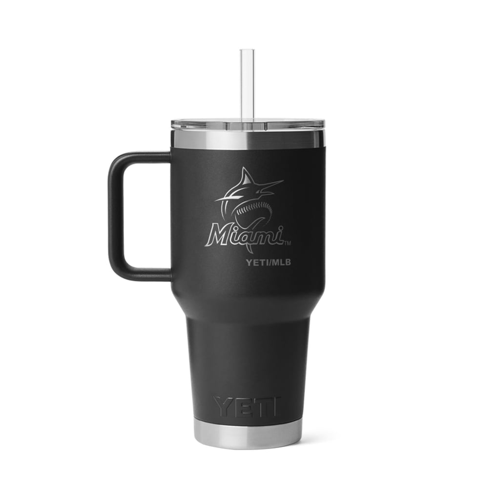 Miami Marlins YETI 35oz. Rambler 2.0 Straw Mug
