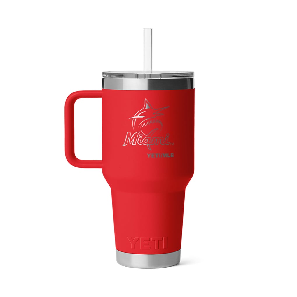 Miami Marlins YETI 35oz. Rambler 2.0 Straw Mug