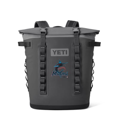 Miami Marlins YETI Hopper M20 Soft Cooler Backpack