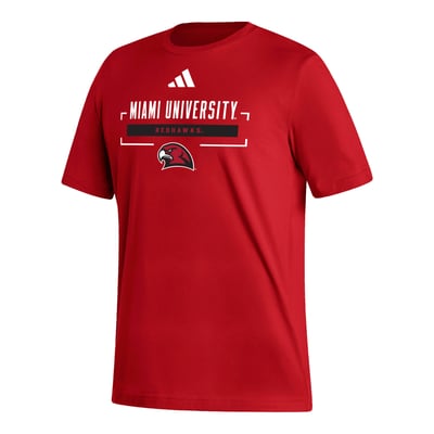 Miami University RedHawks adidas Fresh T-Shirt - Red