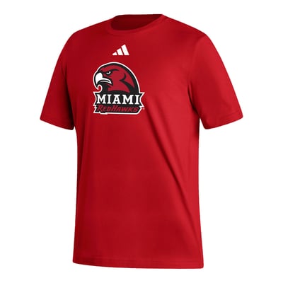 Miami University RedHawks adidas Fresh T-Shirt - Red