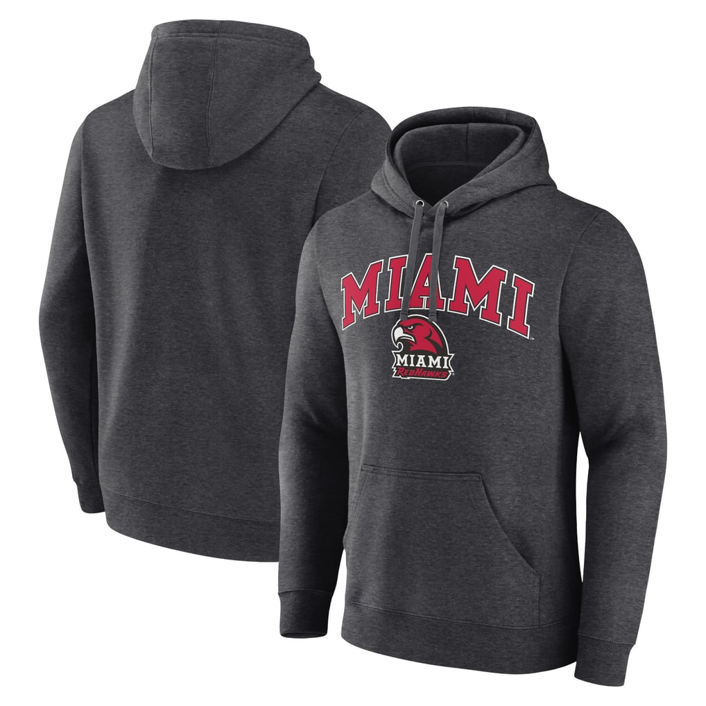 Miami University RedHawks Campus Pullover Hoodie - Charcoal
