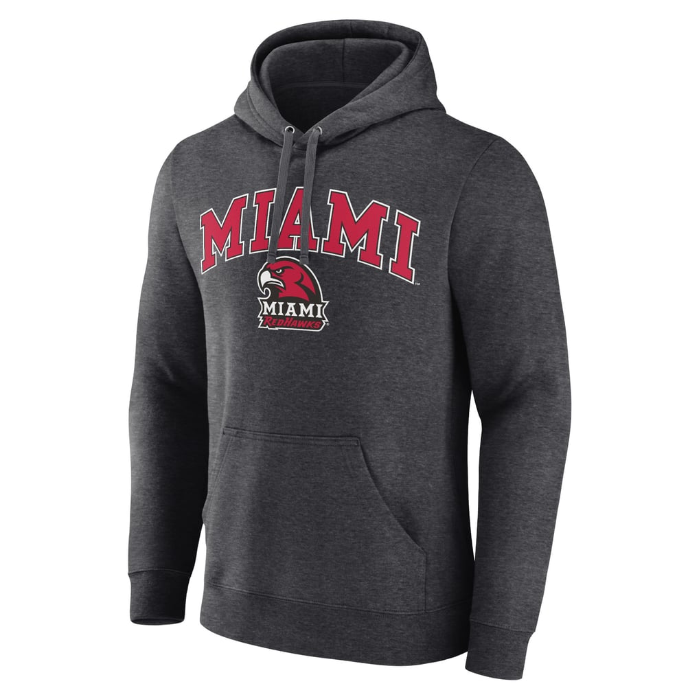 Miami University RedHawks Campus Pullover Hoodie - Charcoal