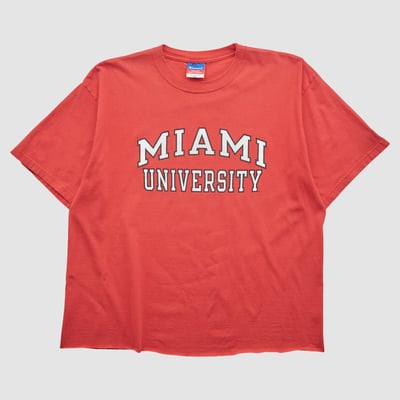 Miami University RedHawks Champion 2000s T-shirt - Red - M by Fanatics Real Vintage