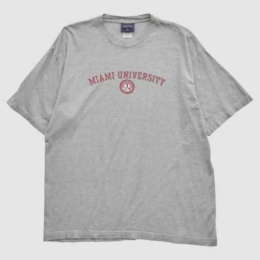 Miami University RedHawks Jansport 2000s T-shirt - Heather Gray - XL by Fanatics Real Vintage