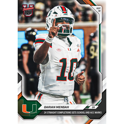 Darian Mensah - 2026-27 Bowman U NOW® Football - Card 9