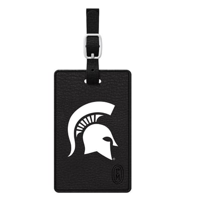 Michigan State Spartans V2 Black Bag Tag - Black