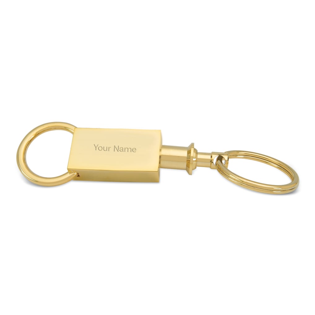 Michigan State Spartans Personalized Key Ring - Gold