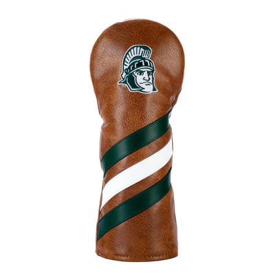 Michigan State Spartans Hometown Brands Leather Stripes Fairway Cover