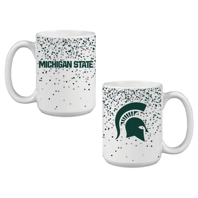 Indigo Falls Michigan State Spartans Confetti Mug - Set of 2
