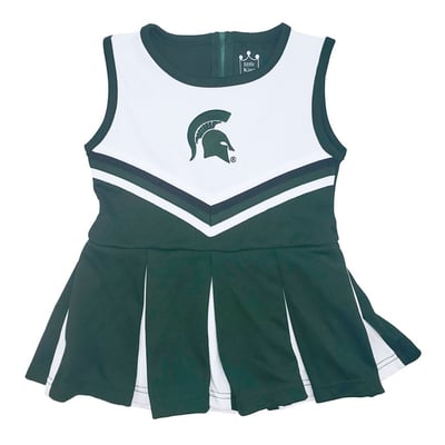  Little King Michigan State Spartans Infant Green Cheer Jumper